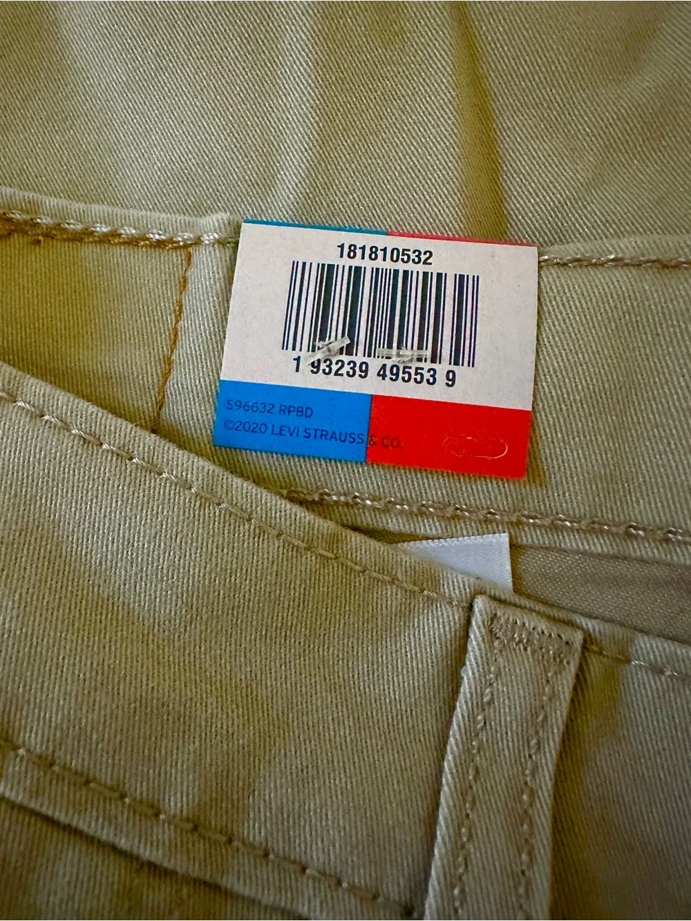 Levi's Men's 541 Athletic-Fit All Seasons Stretch Jeans in Khaki NWT